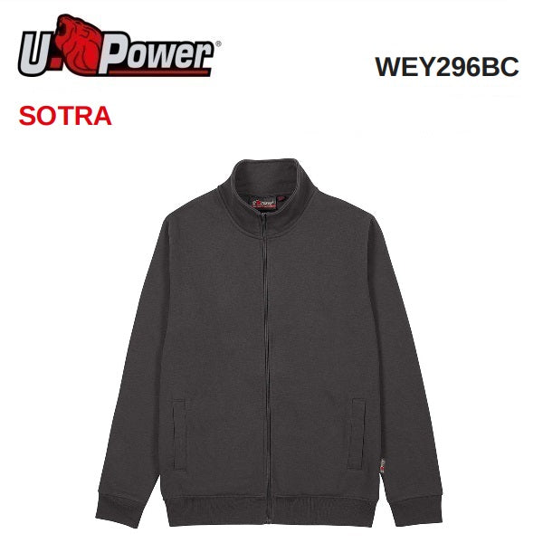 u power u power sotra grey meteorite l felpa zip ey296gm ean 8033546536100