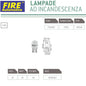 FIRE 12V 21W T20 W3X16D W21W (10PZ) LAMPADINE PER TARGA STOP FRECCIA POSIZIONE F20582