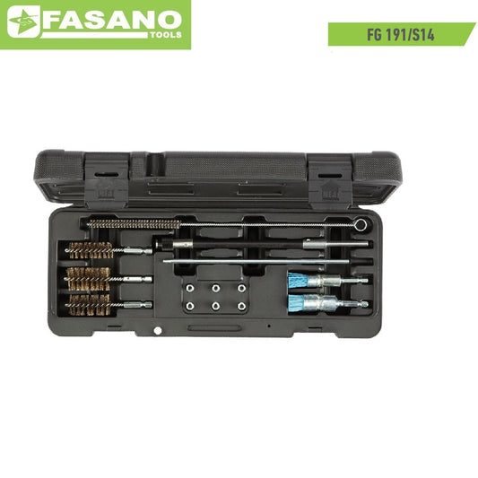 fasano tools fasano fg 191s14 kit per pulizia sedi iniettori in valigetta abs ean 8052691950838