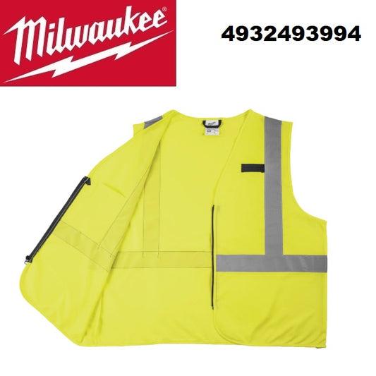 milwaukee milwaukee 4932493994 gilet alta visibilita contractor giallo taglia sm ean 4058546511548