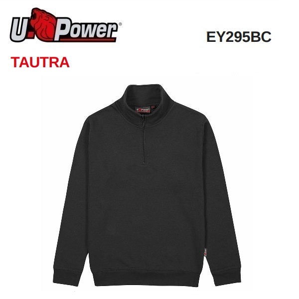 u power u power tautra black carbon l felpa mezza zip ey295bc ean 8033546535462