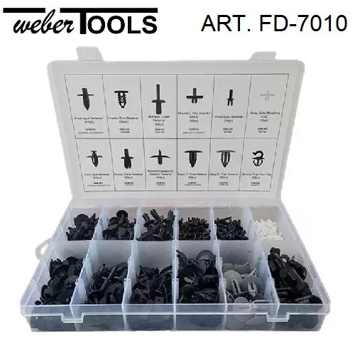 weber tools weber tools fd 7010 assortimento 350 clip per finiture volvo ean 8720168297051
