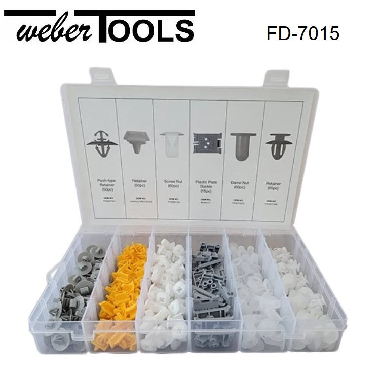 weber tools weber tools fd 7015 assortimento di clip e tappi renault 300 pezzi ean 8720168297068