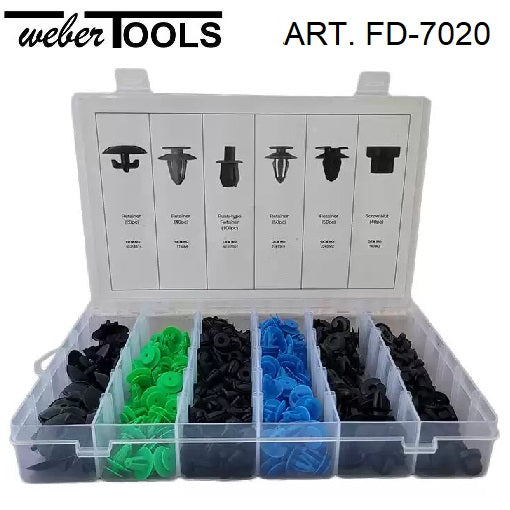 weber tools weber tools fd 7020 set di clip per rivestimenti opel 300 pezzi ean 8720168297075