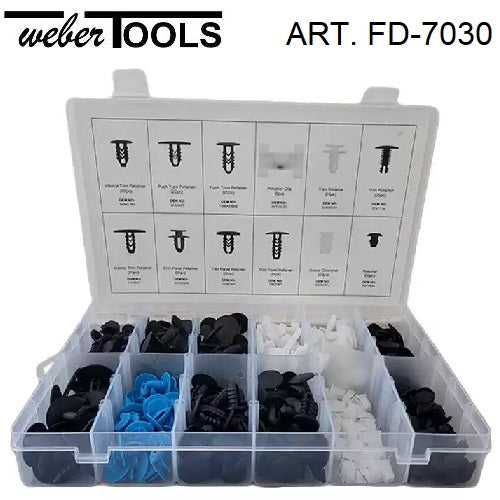 weber tools weber tools fd 7030 set di 308 clips per rivestimenti fiat ean 8720168297099