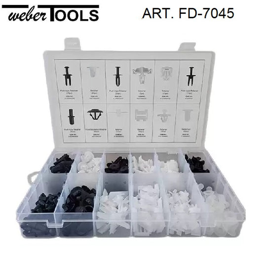 weber tools weber tools fd 7045 assortimento di clip per finiture mercedes benz 270 pezzi ean 8720168297129