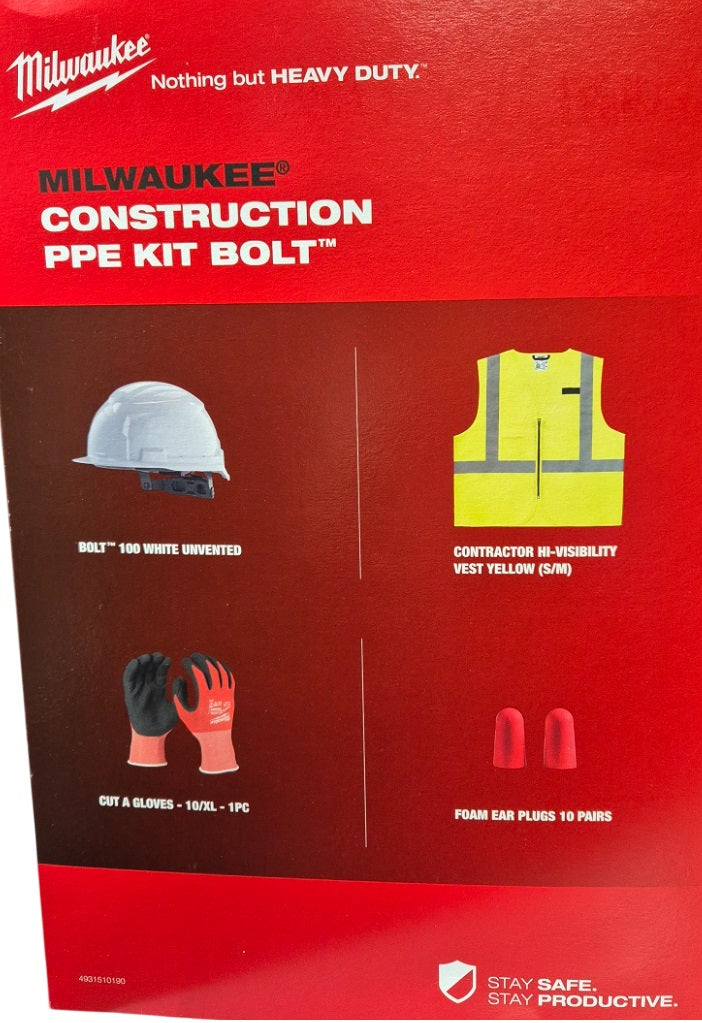 milwaukee milwaukee 4932500169 kit 4 dispositivi protezione individuale per cantiere ean 4058546614713