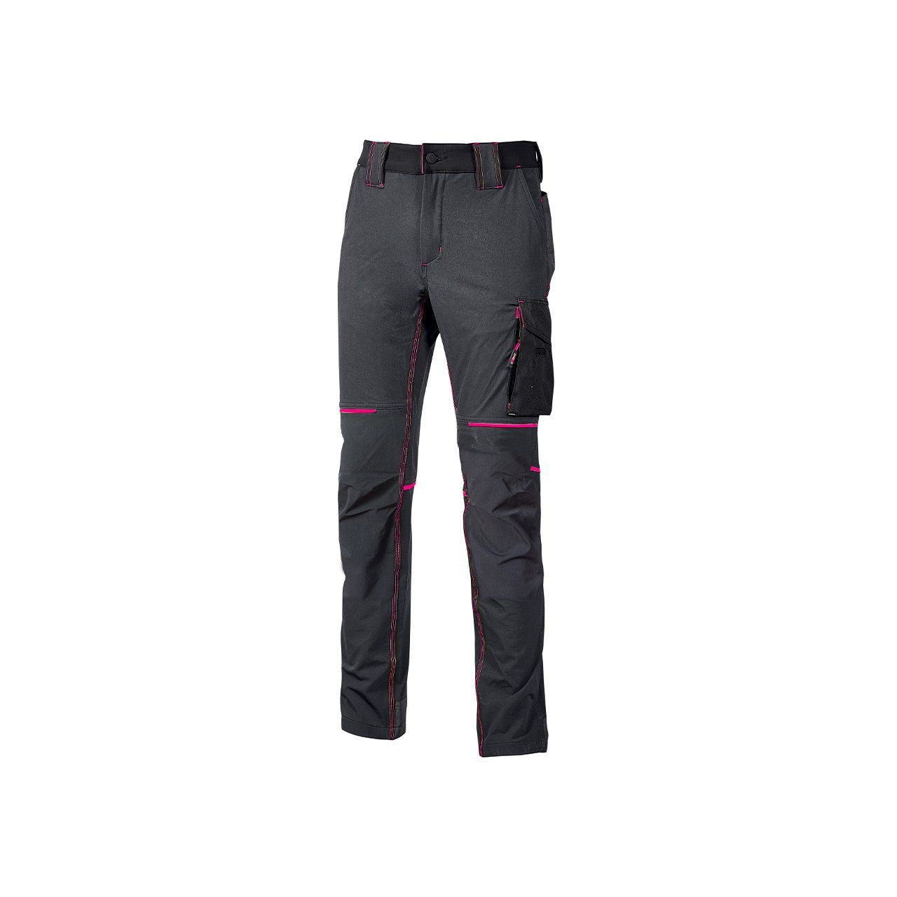u power u power world fuchsia grey m pantalone da lavoro fu189gf in tessuto 4 u way stretch ean 8033546445105