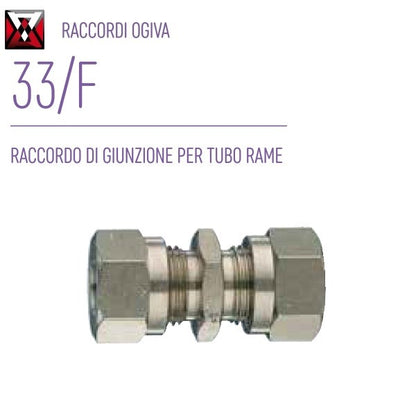 ani ani 33f diam 10 raccordo ogiva di giunzione per tubo rame ean 8022219002998