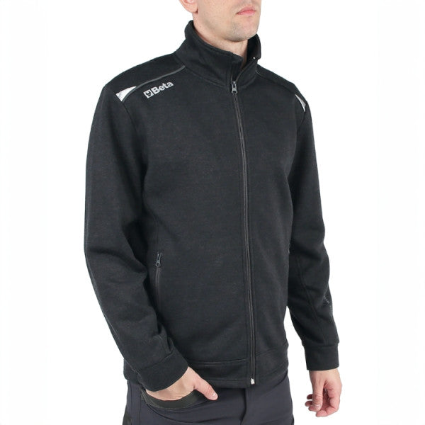 beta work beta 7644gg felpa zip lunga in grafene gr 280 ean 8054809559513