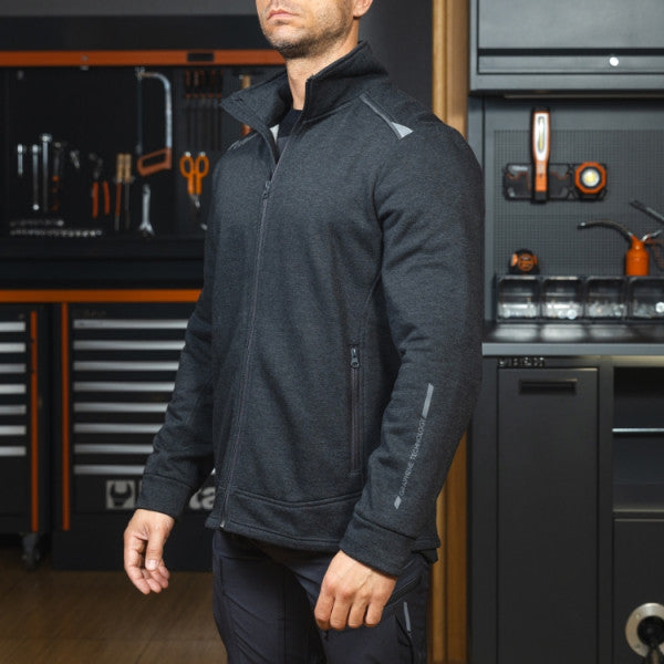 beta work beta 7644gg felpa zip lunga in grafene gr 280 ean 8054809559513