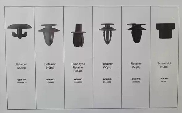 weber tools weber tools fd 7020 set di clip per rivestimenti opel 300 pezzi ean 8720168297075