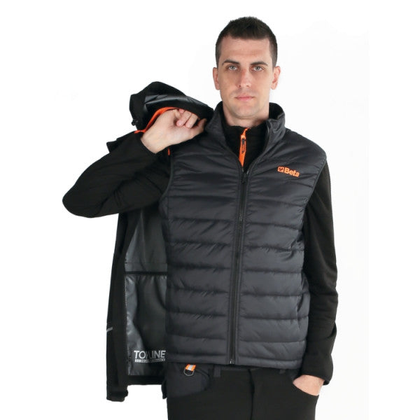 beta work beta 7569ng l giacca impermeabile con cappuccio e gilet ean 8054809654454