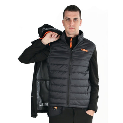 beta work beta 7569ng l giacca impermeabile con cappuccio e gilet ean 8054809654454