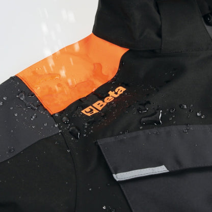 beta work beta 7569ng l giacca impermeabile con cappuccio e gilet ean 8054809654454