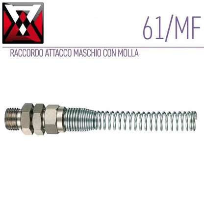 ANI 61/MF RACCORDO ATTACCO MASCHIO CON MOLLA FISSA