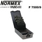 immagine-1-abc-abc-f75009025-cassetta-25-punte-hss-rettificate-1-13-mm-normex-ean-8031566002384