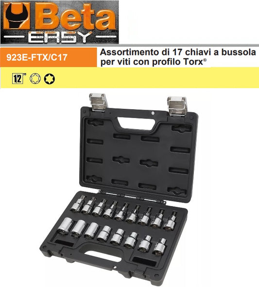 immagine-1-beta-beta-923e-ftxc17-assortimento-17-chiavi-a-bussola-per-viti-torx-in-cassetta-ean-8014230796840