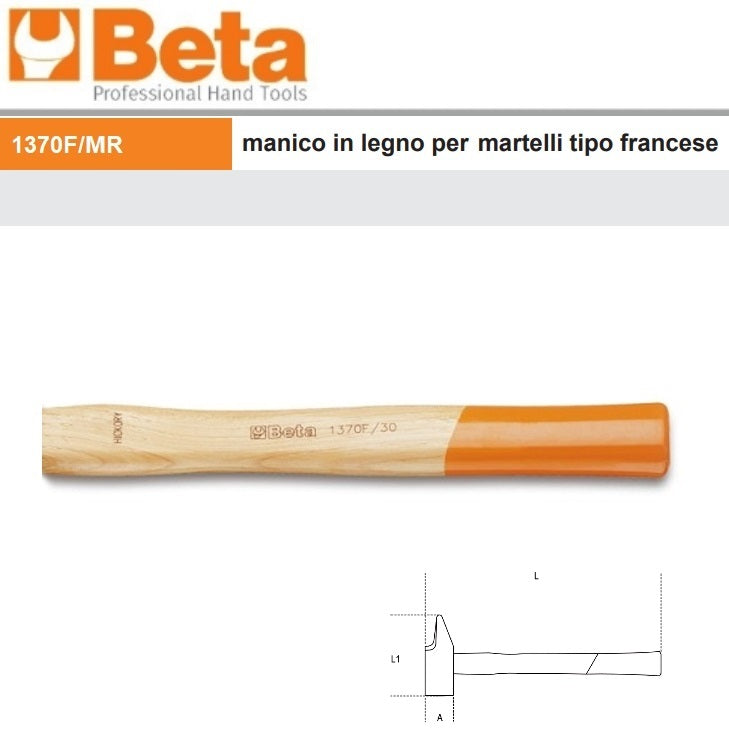 immagine-1-beta-manico-in-legno-hickory-ricambio-per-martelli-tipo-francese-per-meccanici-ean-8014230480091