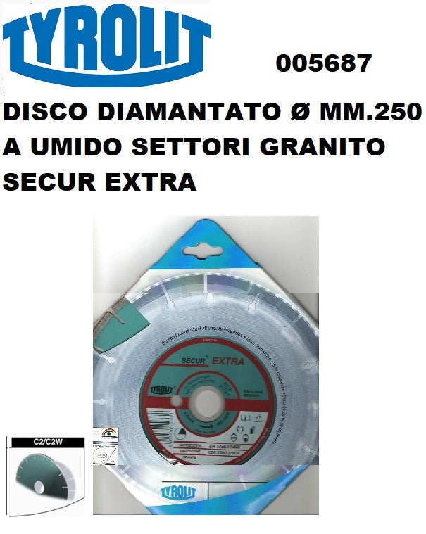 immagine-1-tyrolit-tyrolit-250-mm.-c2w-sega-diamantata-a-settori-per-granito-taglio-umido-ean-9003170056878