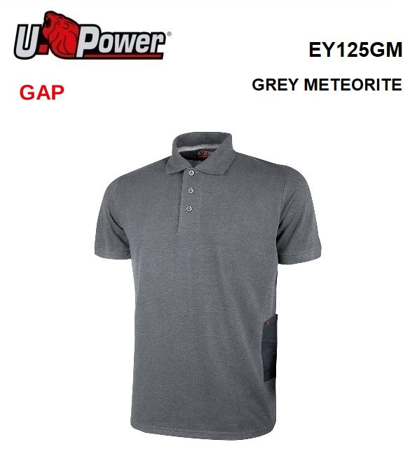 immagine-1-u-power-u-power-gap-grey-meteorite-l-ey125gm-polo-manicacorta-in-piquet-di-polycotone-ean-8033546350065