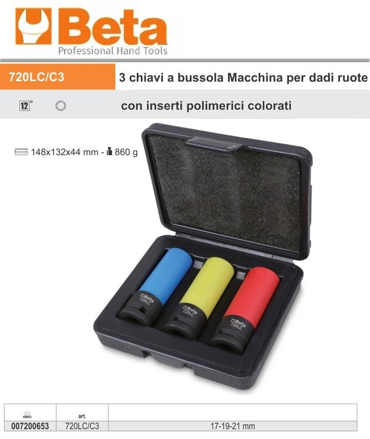 immagine-2-beta-beta-720lcc3-3-chiavi-a-bussola-macchina-per-dadi-ruote-con-inserti-polimerici-colorati-ean-8014230775869