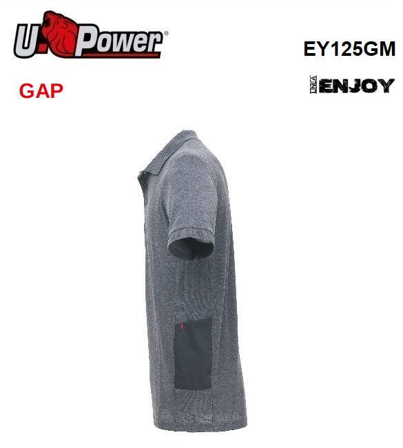 immagine-2-u-power-u-power-gap-grey-meteorite-l-ey125gm-polo-manicacorta-in-piquet-di-polycotone-ean-8033546350065