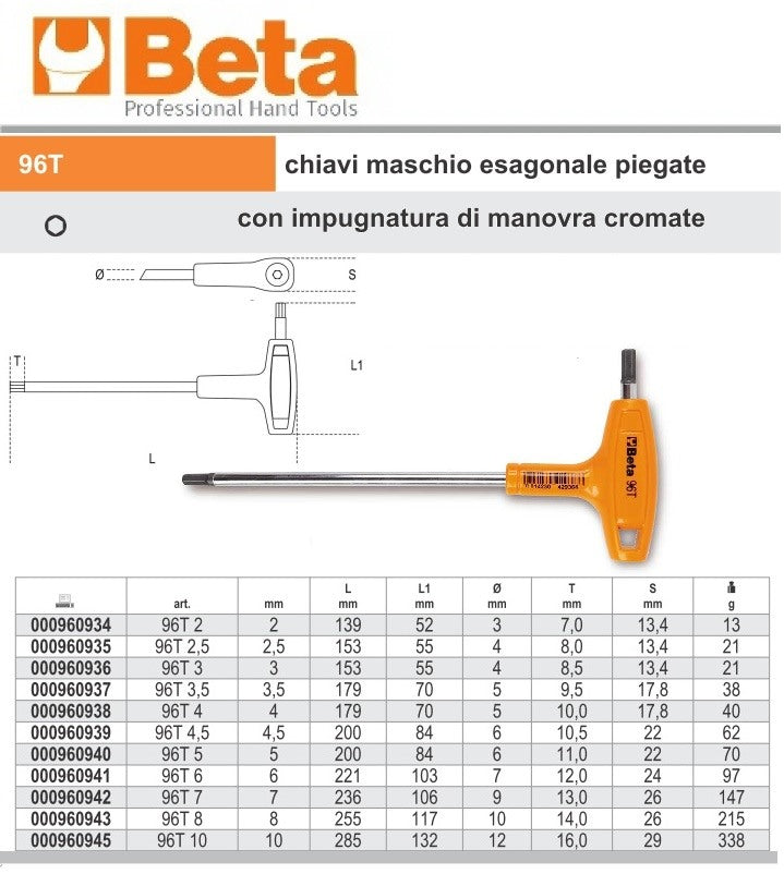 immagine-3-beta-beta-96t-chiave-maschio-esagonale-con-impugnatura-ean-8014230025810