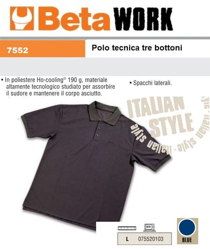 immagine-3-beta-work-beta-7552-blu-polo-tecnica-3-bottoni-in-poliestere-ho-cooling-190g.-ean-8014230394077