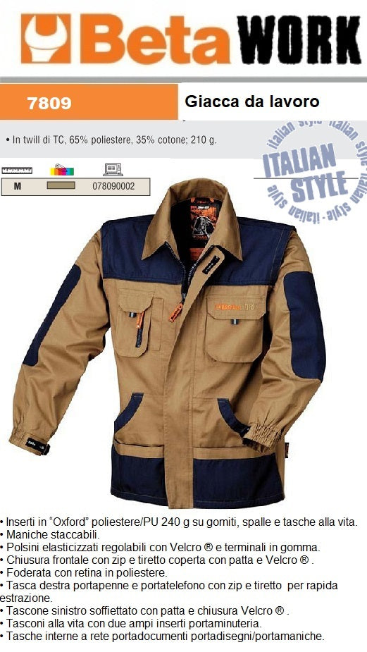 immagine-3-beta-work-beta-7809-giacca-work-twill-tc-ean-8014230395340
