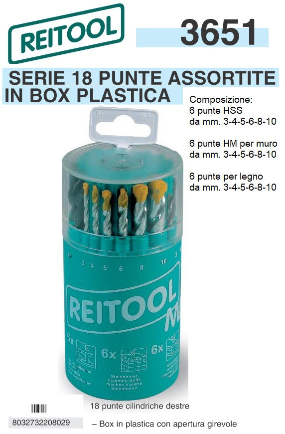 immagine-3-reitool-reit-3651-box18-serie-18-punte-assortite-hss-hm-legno-in-box-plastica-310-mm.-ean-8032732208029