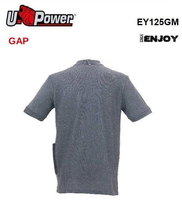 immagine-3-u-power-u-power-gap-grey-meteorite-l-ey125gm-polo-manicacorta-in-piquet-di-polycotone-ean-8033546350065