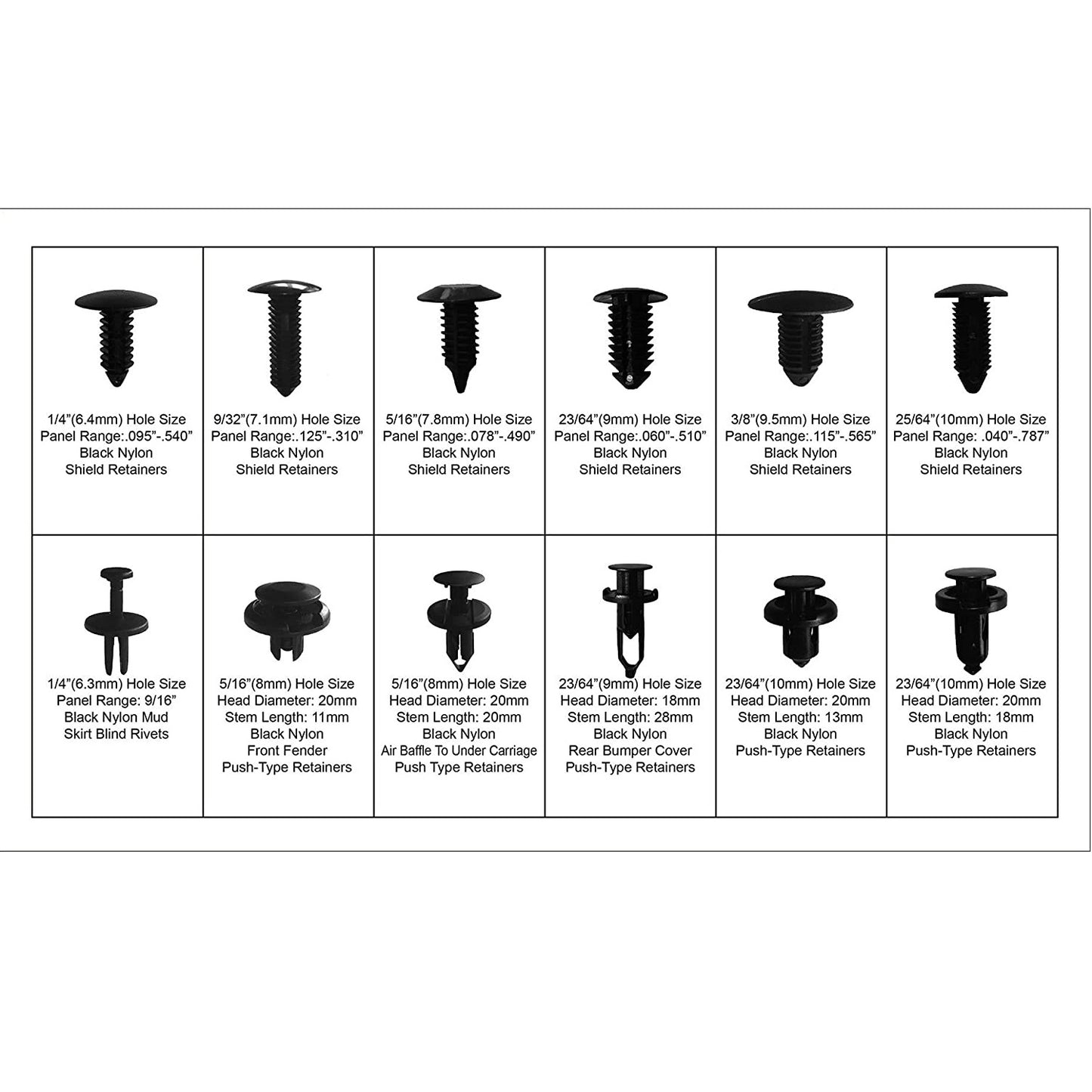 immagine-3-weber-tools-weber-tools-fd-0010-assortimento-clip-per-tappezzeria-auto-192-pz-ean-8719558500062