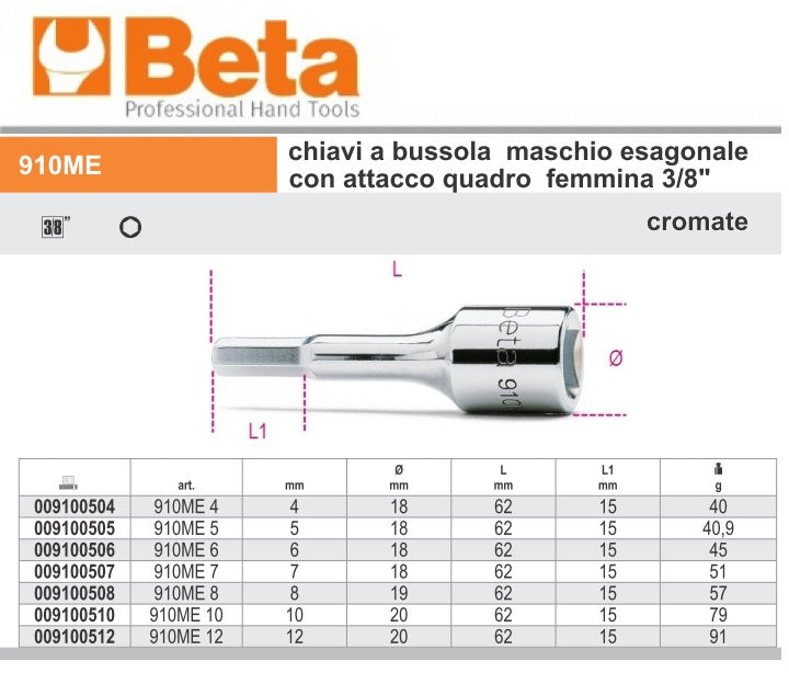 immagine-9-beta-beta-910me-chiavi-a-bussola-maschio-esagonale-con-attacco-quadro-femmina-38-ean-8014230033389